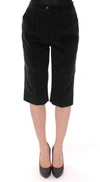 Dolce & Gabbana Black Cotton Shorts Pants In Black