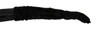 Dolce & Gabbana Black Elbow Length Mitten Suede Fur Gloves In Black