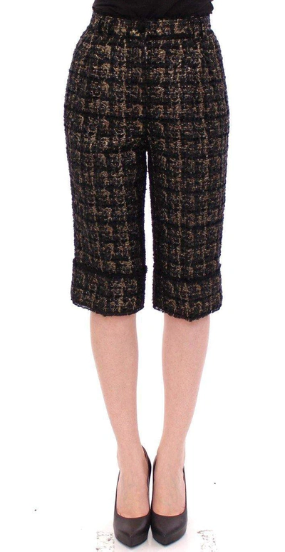 Dolce & Gabbana Black Fabric Shorts Pants