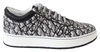Jimmy Choo Hawaii Silver Black Glitter Sneakers In Silver
