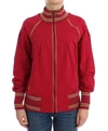 John Galliano Pink Mock Zip Cardigan Sweatshirt Sweater In Pink