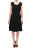 Dolce & Gabbana Black Floral Lace Sicily Runway Dress In Black