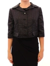 DOLCE & GABBANA BLACK SHORT BOLERO SHRUG JACKET COAT