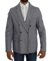 Master Coat Blue Double Breasted Regular Fit Blazer In Blue