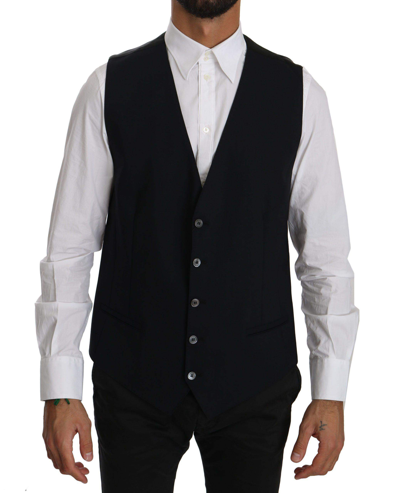 Dolce & Gabbana Black Formal Dress Gilet Jacket Waistcoat