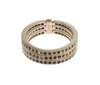 Nialaya Black Cz 925 Sterling Silver Womens Ring In Black