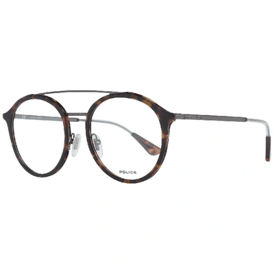 Police Brown Men Optical Frames In Black