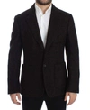 Dolce & Gabbana Bordeaux Alpaga Two Button Blazer In Bordeaux
