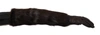 Dolce & Gabbana Brown Elbow Length Mittens Leather Fur Gloves In Brown