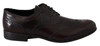 DOLCE & GABBANA BROWN LEATHER BROQUES OXFORD WINGTIP SHOES