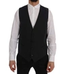 Dolce & Gabbana Elegant Gray Striped Vest Waistcoat In Gray