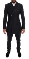 DOLCE & GABBANA grey WOOL DOUBLE BREASTED 3 PIECE SUIT