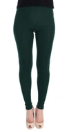 DOLCE & GABBANA GREEN CASHMERE STRETCH TIGHTS