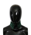 Dolce & Gabbana Green Fur Neck Collar Wrap Lambskin Scarf In Green