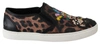 Dolce & Gabbana Elegant Leopard Print Loafers For Sophisticated Style In Brown