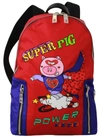 DOLCE & GABBANA NYLON MULTICOLOR SUPER PIG PRINT MEN SCHOOL BAG