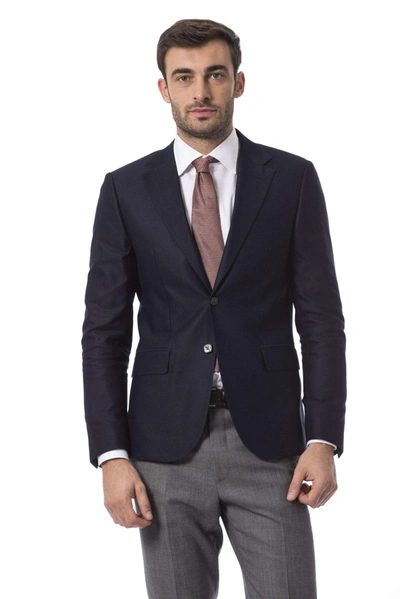 Billionaire Italian Couture Billionaire Italian Two Buttons Couture Blazer In Blue