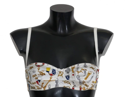 Dolce & Gabbana White Balconcino Sailor Print Underwear