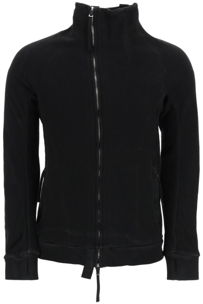 Boris Bidjan Saberi 'zipper 1' Handcrafted Zip-up Sweatshirt In Black
