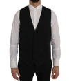 Dolce & Gabbana Sleek Black Single-breasted Waistcoat In Black