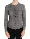 Dolce & Gabbana Black White Wool Top Cardigan Sweater In White