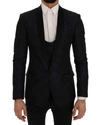 DOLCE & GABBANA BLUE MARTINI SLIM 2 PIECE BLAZER