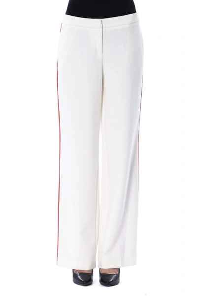 Byblos Lateral Stripes Jeans & Pant In White