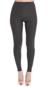 Dolce & Gabbana Gray Cashmere Stretch Tights In Gray
