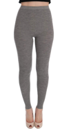 Dolce & Gabbana Gray Cashmere Stretch Tights In Gray