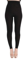 Dolce & Gabbana Gray Cashmere Stretch Tights In Gray