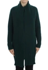 DOLCE & GABBANA GREEN KNITTED CASHMERE CARDIGAN