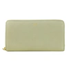 Cavalli Class Etoupe Grey Calf Leather Zip Closure Wallet In Grey