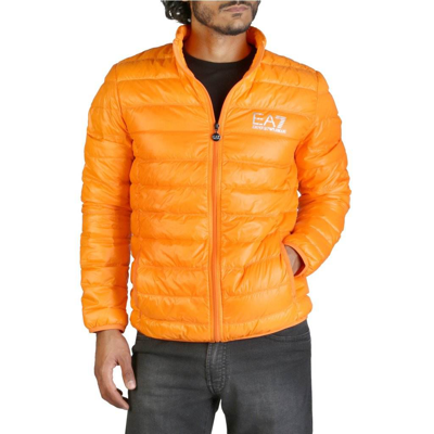 Ea7 Long Sleeve  Jacket In Orange