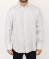 ERMANNO SCERVINO MEN  STRIPED REGULAR FIT CASUAL SHIRT