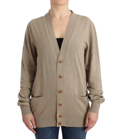 Ermanno Scervino Women   Cardigan Wool Cashmere Sweater In Beige