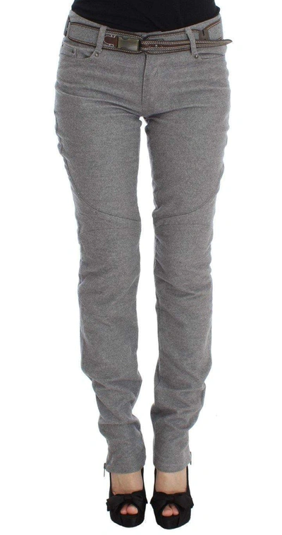 Ermanno Scervino Women   Cotton Slim Fit Casual Bootcut Pants In Gray