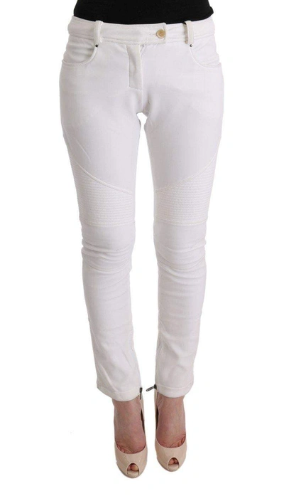 Ermanno Scervino Women   Cotton Slim Fit Casual Pants In White