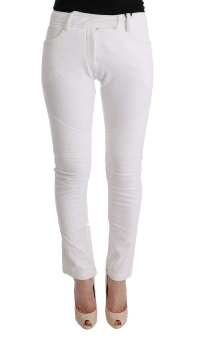 Ermanno Scervino Women   Cotton Slim Fit Casual Pants In White