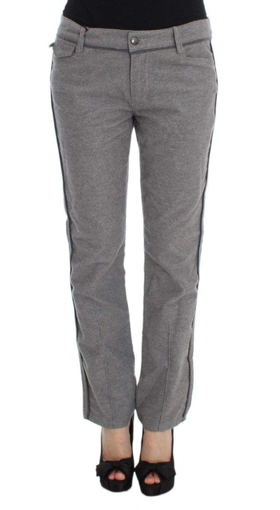 Ermanno Scervino Women   Cotton Straight Fit Casual Pants In Gray