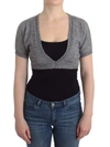 Ermanno Scervino Women   Lingerie Knit Bolero Sweater Cardigan In Gray