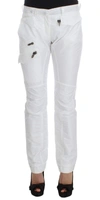 Ermanno Scervino Women   Nylon Padded Slim Fit Cargo Pants In White