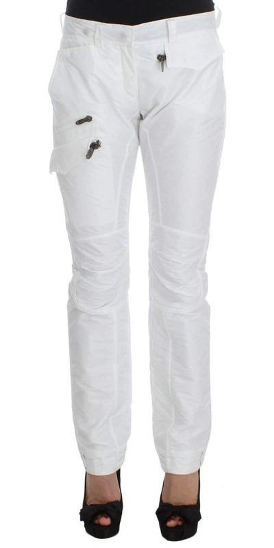 Ermanno Scervino Women   Nylon Padded Slim Fit Cargo Pants In White