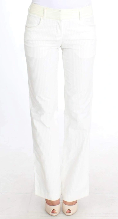Ermanno Scervino Women   Striped Straight Fit Pants In White