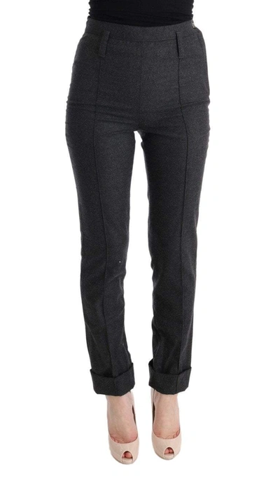 Ermanno Scervino Women   Virgin Wool Skinny Casual Trousers In Grey