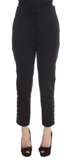 Ermanno Scervino Women  Cotton Blend Capri Cropped Pants In Black