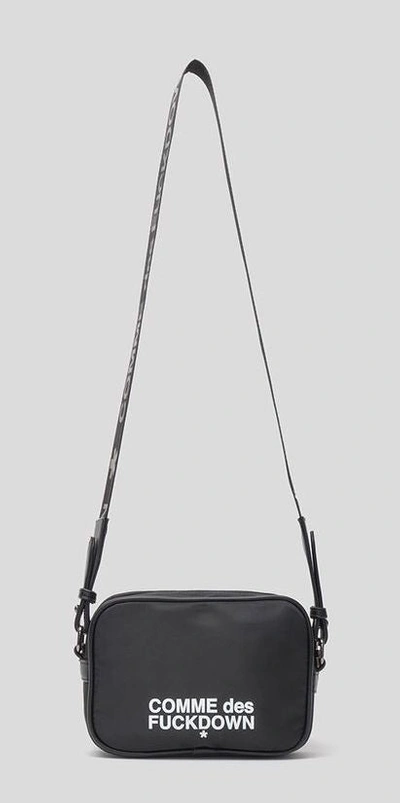 Comme Des Fuckdown Nero Polyester Shoulder Bag In Black | ModeSens