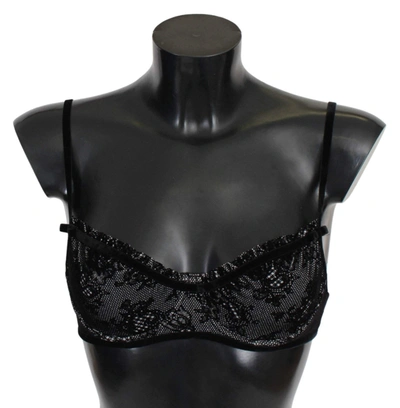 Ermanno Scervino Women  Mesh Balconcino Bra Nylon  Underwear In Black