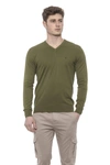 CONTE OF FLORENCE V-NECK  SOLID COLOR  SWEATER