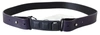 Costume National Black Leather Normal Logo Buckle Waist Belt In Black