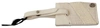 Gf Ferre' Luggage Tag Branded Leather Patterned Keychain In Beige